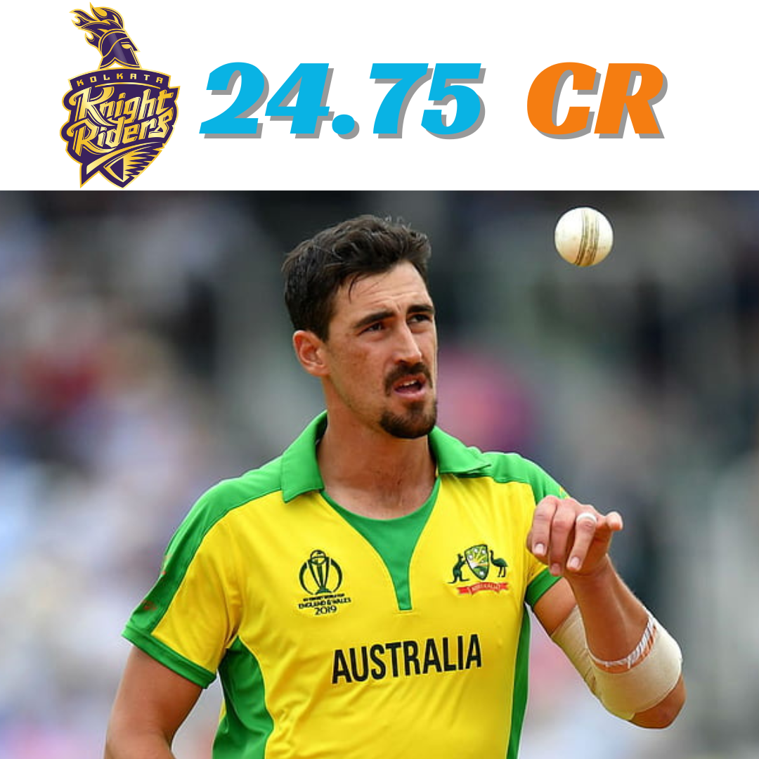 mitchell starc - Most expensive player in IPL history