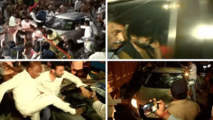 BJP-Attack-on-Nikhil-Wagle-while-going-for-Nirbhay-Bano-Programme-300x169 कला और अभिव्यक्ति की आजादी पर हो रहे हमलों की जलेसं द्वारा निंदा, कड़ी कारवाई की मांग